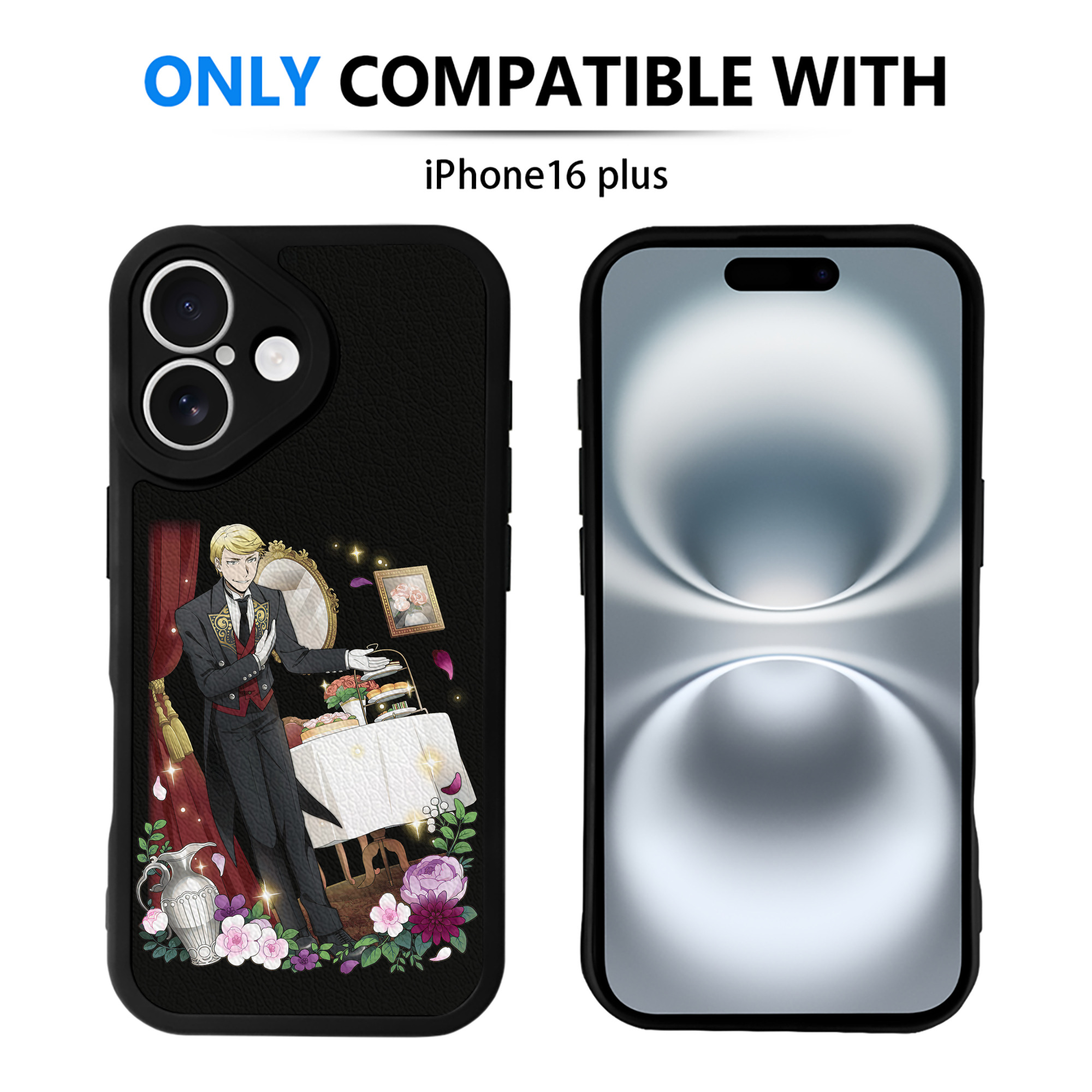 （画像用） 文豪ストレイドッグス Bungo Stray Dogs 【iPhone 16シリーズ対応】シリコンスマホケース（レザー調） 材質：シリコン